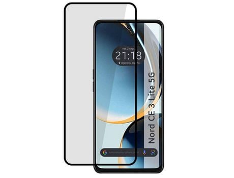 Protector Cristal Templado Completo 5D Full Glue Negro Oneplus Nord Ce 3 Lite 5G Vidrio TUMUNDOSMARTPHONE