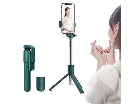 Suporte Selfie PETHUEL ZJ-0601-8 Verde