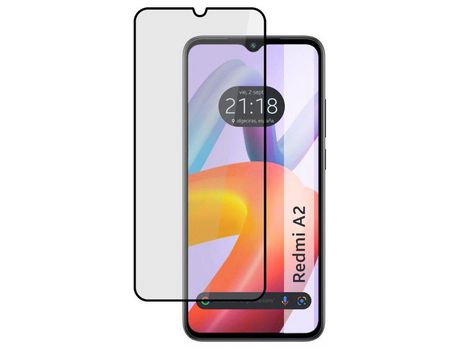 Protector Cristal Templado Completo 5D Full Glue Negro Xiaomi Redmi A2 Vidrio TUMUNDOSMARTPHONE