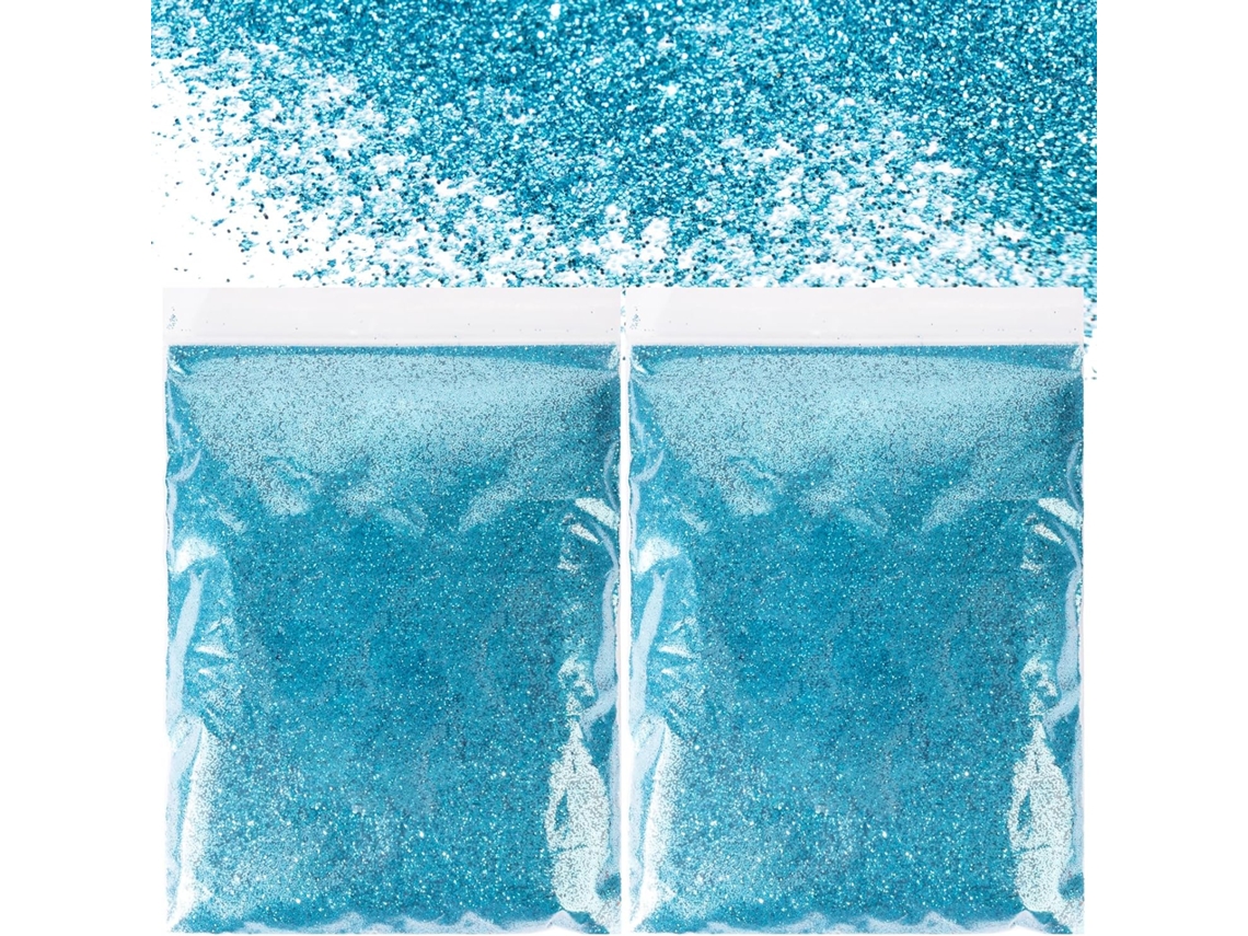 100 g de pintura azul con purpurina - Líneas finas de purpurina para mascotas - Accesorios artificiales