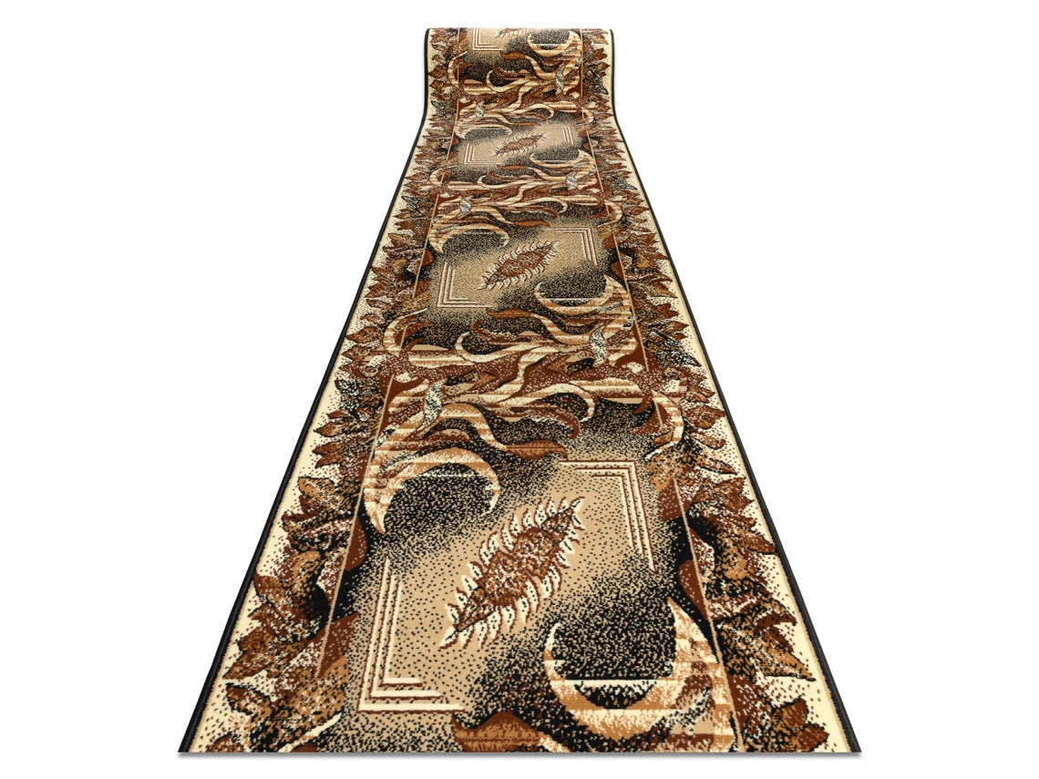 Alfombra de Pasillo Bcf Hoja de Agave Beige 100 cm