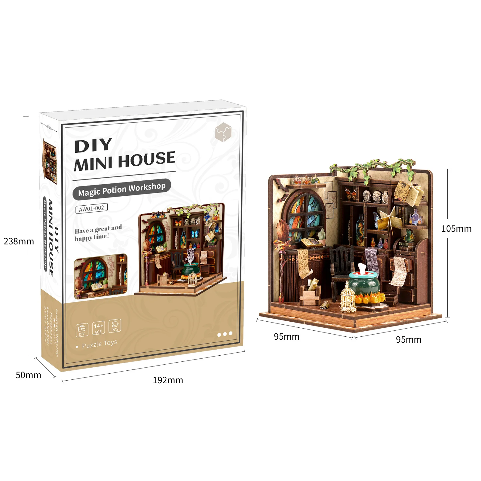 Rompecabezas De Madera 3d, Modelo De Casa En Miniatura De Alchemy Master Studio