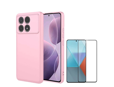 Protector de Pantalla Full Cover Compativel para Xiaomi Xiaomi Poco F6 Pro PHONECARE Rosa