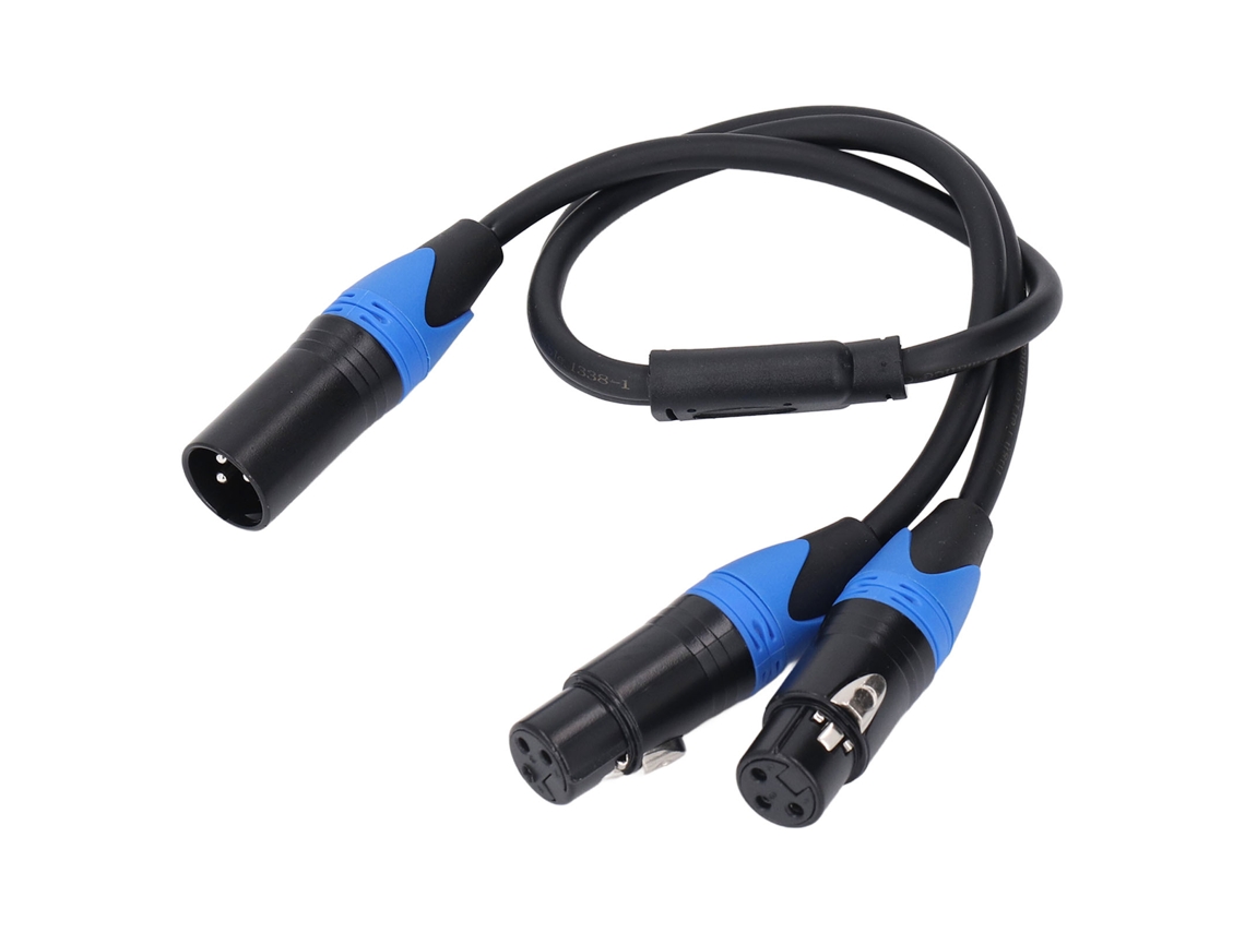 Cable Divisor En Y Xlr Doble De 3 Pines, Hembra A Macho, Antiinterferencias, Calidad Hi-fi