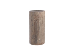 Portavela Madera Reciclada Columna 20x20x38cm
