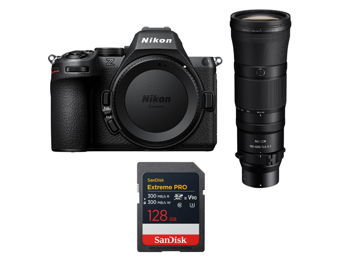 Nikon Z5 Ii + 180-600mm F/5.6-6.3 Vr + 1 Sandisk 128gb Extreme Pro Uhs-ii Sdxc + Ebook “20 Consejos Para Fotos Que Impactan”