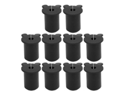 10 Unidades De Anillo De Pared Para Cable Satélite De 25,4 Mm, Pasacables Ethernet De Silicona, Orificio De 1 Pulgada, Color Negro.