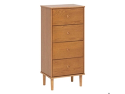 Chiffonnier Charlie 4 Cajones Marrón Atmosphera Criador De Interiores Marrón