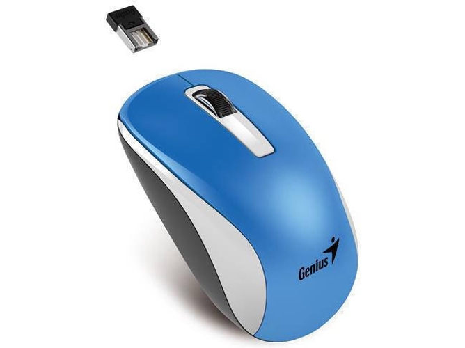 Ratón GENIUS NX-7010 (Inalámbrico - Óptico - 1600 dpi - Azul)
