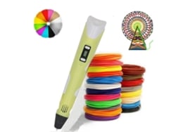 Arzopa Bolígrafo De Impresión 3d Portátil , Incluye Filamento Pla De 1,75 Mm Y 5 M X 10 Colores