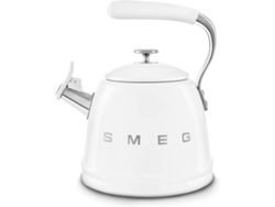 Hervidor de acero con silbato SMEG WKF01WH Blanco (2.3 L)  