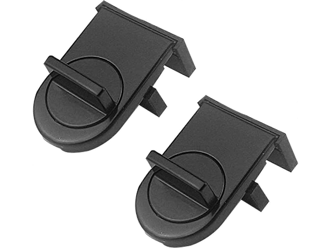 Conjunto De 2 Cerraduras De Hierro Negro Anti-pinchazo Para Puertas Y Ventanas Limitador De Seguridad Anti-robos