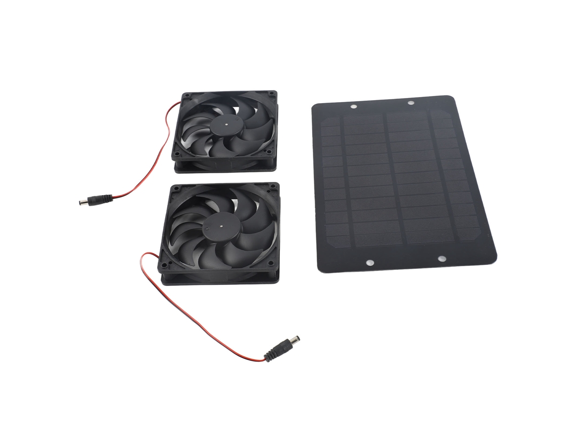 Kit de ventilador solar de 20 W y 12 V (eficiente energéticamente, Bivolt)