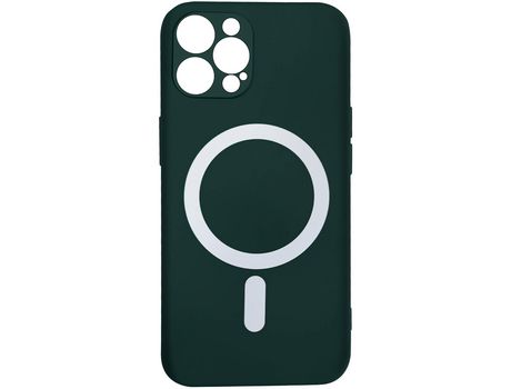 Carcasa MagSafe para iPhone 12 Pro Soft Touch Mate Bordes Altos Verde oscuro AVIZAR