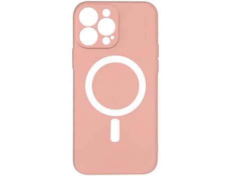 Carcasa MagSafe para iPhone 13 Pro Max Mate Bordes Altos Rosa Claro AVIZAR