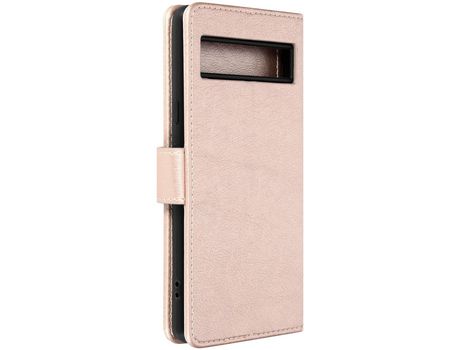 Carcasa para Google Pixel 7a Tarjetero Soporte Vídeo Rosa dorado AVIZAR