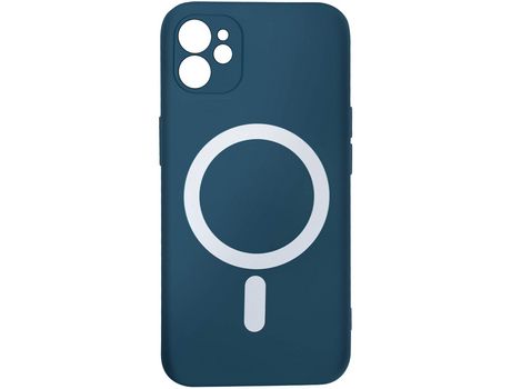 Carcasa MagSafe para iPhone 12 y 12 Pro Soft Touch Mate Bordes Altos Verde azulado AVIZAR