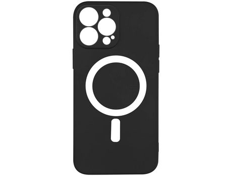 Carcasa MagSafe para iPhone 13 Pro Max Soft Touch Mate Bordes Altos Negro AVIZAR