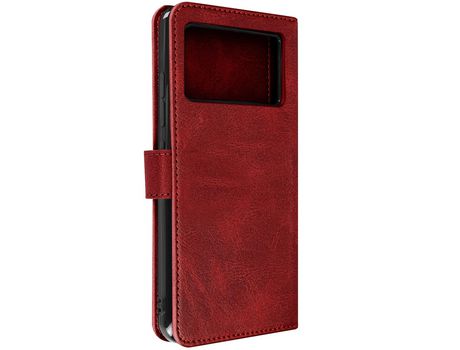 Carcasa para Doogee X98 Clapet Tarjetero Soporte Vídeo Correa Rojo AVIZAR