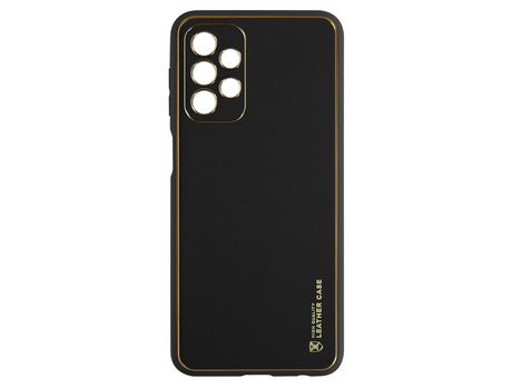 Carcasa para Samsung A23 5G / M23 5G Polipiel y Policarbonato Rígido Negro AVIZAR
