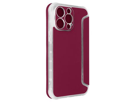 Funda para iPhone 14 Pro Max Trarjetero Bordes Reforzados Rojo AVIZAR