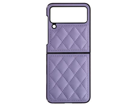 Funda para Samsung Galaxy Z Flip 4 en polipiel Rhombus Chic Series Lavanda AVIZAR