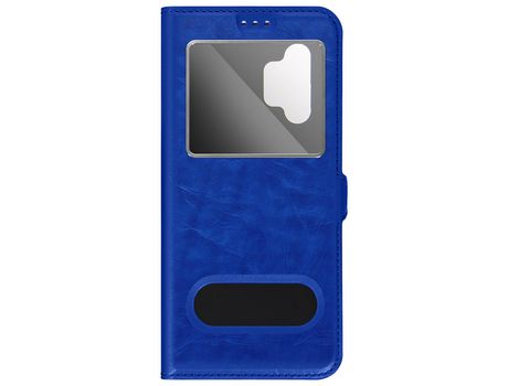 Funda Samsung Galaxy A13 5G, A04s 4G con Solapa Doble Ventana Soporte Vídeo Azul AVIZAR
