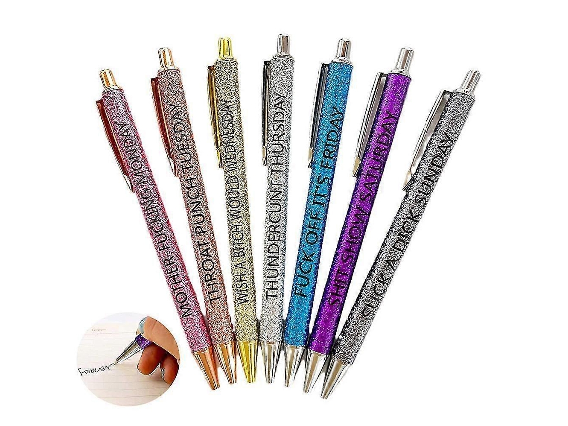 Bolígrafos divertidos, originales, llamativos, con palabrotas, ideales para cumpleaños o Navidad. ¡Económicos! Hengjian