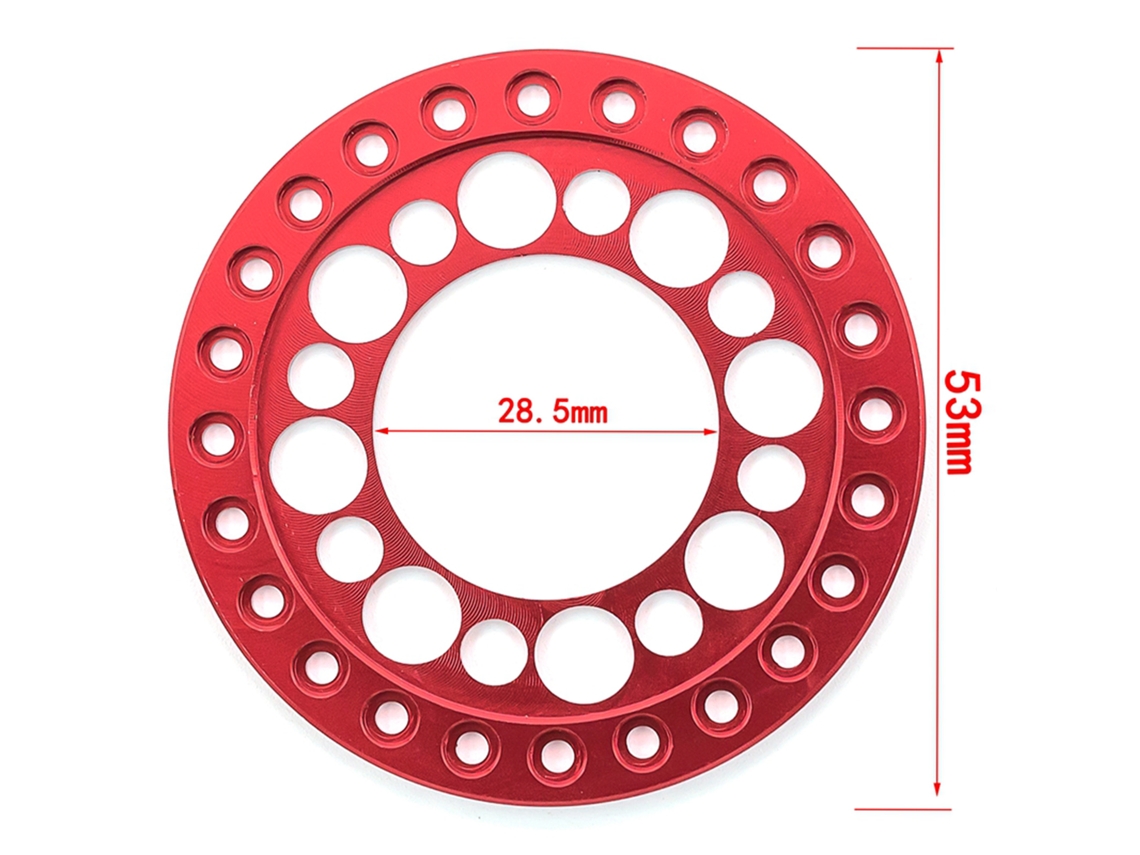 Anillo De Repuesto Para Llanta De Rueda Beadlock Rc, 4 Piezas, Compatible Con Ruedas De 1.9 Pulgadas Para Coches Rc 1/10 Trx4 Scx10 90046 90047