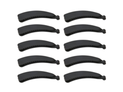 10 Pinzas Para El Cabello Negras Con Forma De Plátano: Accesorios Para El Cabello Seguros, Elegantes Y Flexibles.