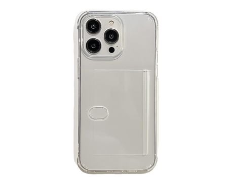 Carcasa para teléfono con tarjeta lateral transparente para iPhone 11 Pro Max INF