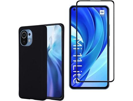 Kit Carcasa para Xiaomi Mi 11 Lite 4G/5G HONGWE Negro