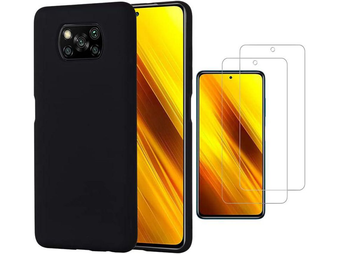 Kit Carcasa para Xiaomi Poco X3/X3 Nfc HONGWE. Negro