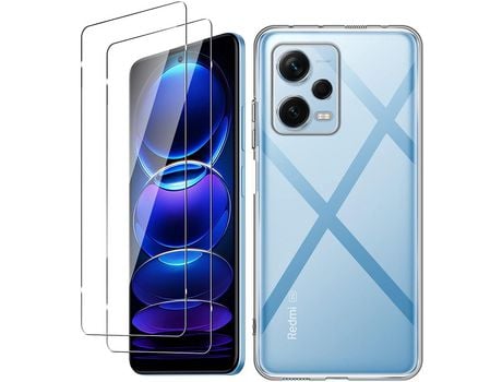 Kit Carcasa para Xiaomi Redmi Note 12 Pro+ 5G/Note 12 Pro Plus 5G HONGWE Transparente