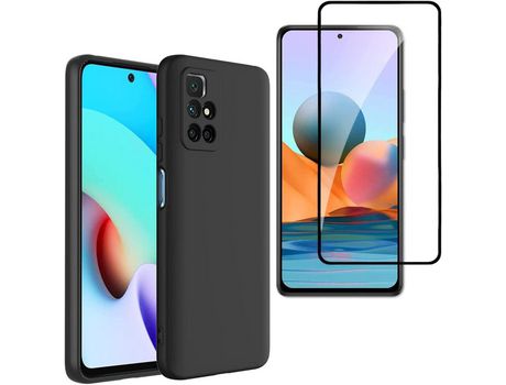 Kit Carcasa para Xiaomi Redmi 10 HONGWE Negro