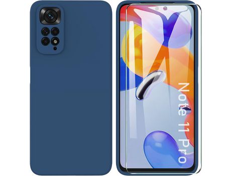 Kit Carcasa para Xiaomi Redmi Note 11 Pro HONGWE Azul