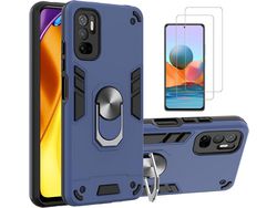 Kit Carcasa para Xiaomi Poco M3 Pro 5G HONGWE. Azul Marino
