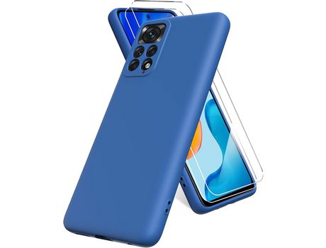 Kit Carcasa para Xiaomi Redmi Note 11 HONGWE Azul