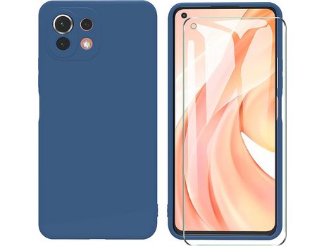 Kit Carcasa para Xiaomi Mi 11 Lite HONGWE Azul