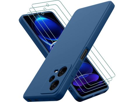Kit Carcasa para Xiaomi Redmi Note 12 Pro 5G HONGWE Azul