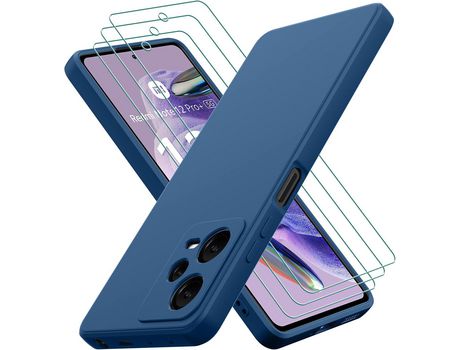 Kit Carcasa para Xiaomi Redmi Note 12 Pro+ 5G HONGWE Azul