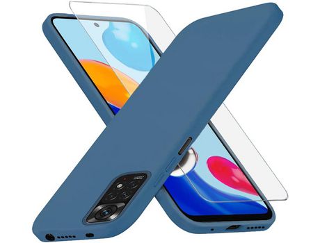 Kit Carcasa para Xiaomi Redmi Note 11/11S HONGWE Azul
