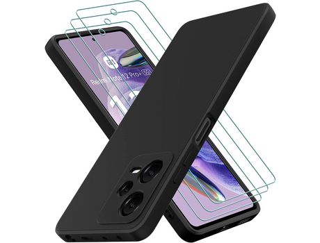 Kit Carcasa para Xiaomi Redmi Note 12 Pro+ 5G HONGWE Negro