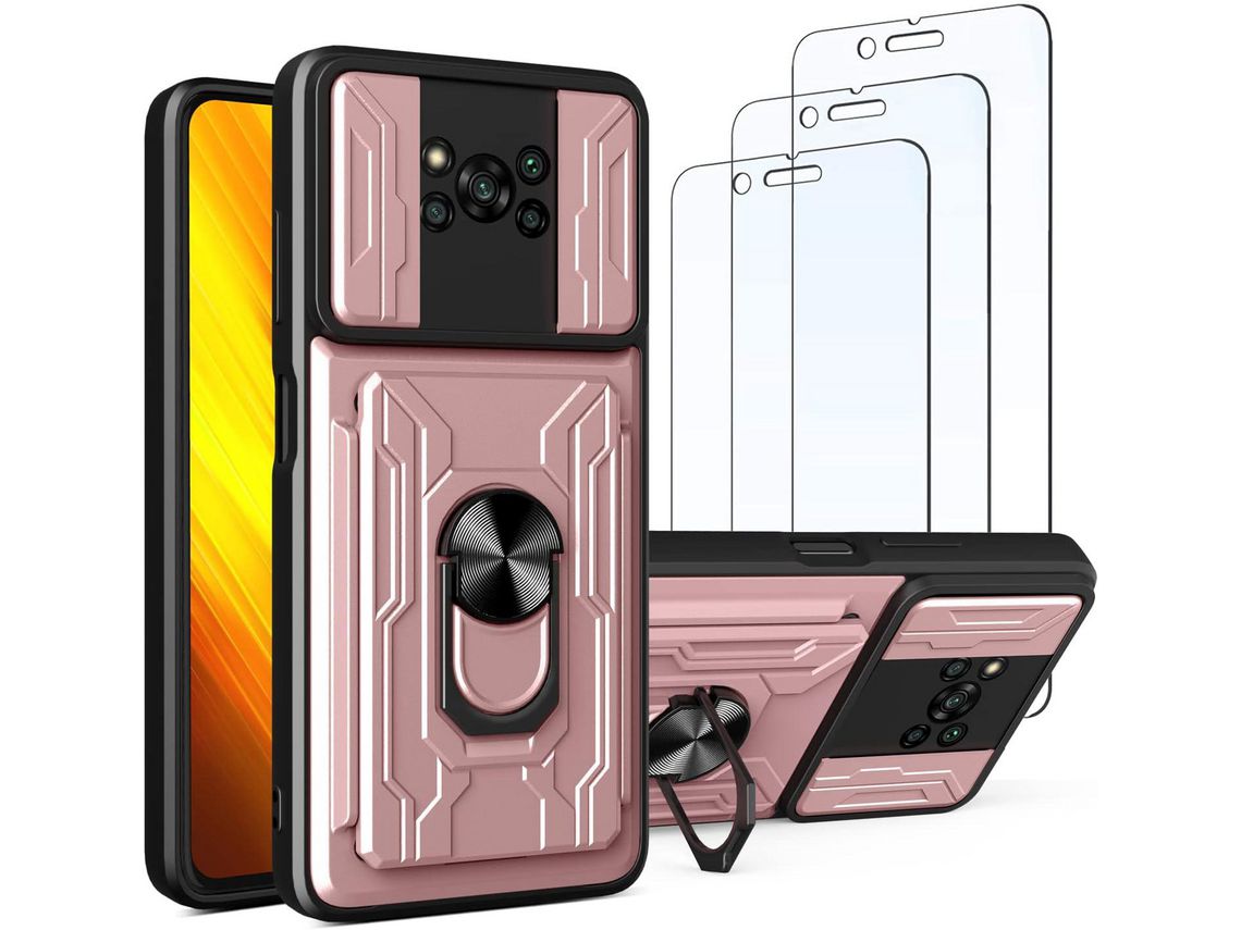 Kit Carcasa para Xiaomi Poco X3 Pro/X3 Nfc HONGWE. Rosa