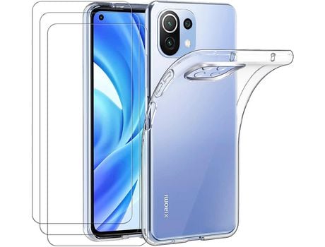 Kit Carcasa para Xiaomi Mi 11 Lite 4G/5G/Ne HONGWE Transparente