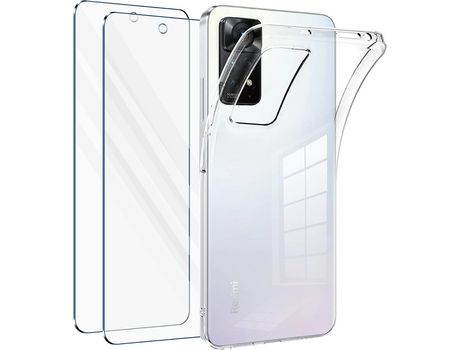 Kit Carcasa para Xiaomi Redmi Note 11 Pro HONGWE Transparente