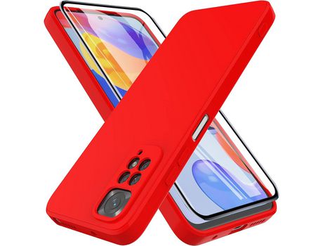 Kit Carcasa para Xiaomi Redmi Note 11 Pro HONGWE Rojo
