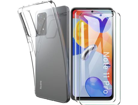 Kit Carcasa para Xiaomi Redmi Note 11 Pro HONGWE Transparente