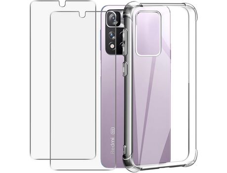 Kit Carcasa para Xiaomi Redmi Note 11 Pro HONGWE Transparente