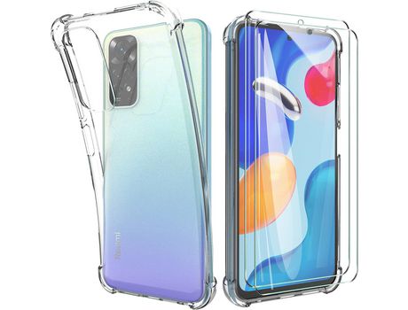 Kit Carcasa para Xiaomi Redmi Note 11 HONGWE Transparente